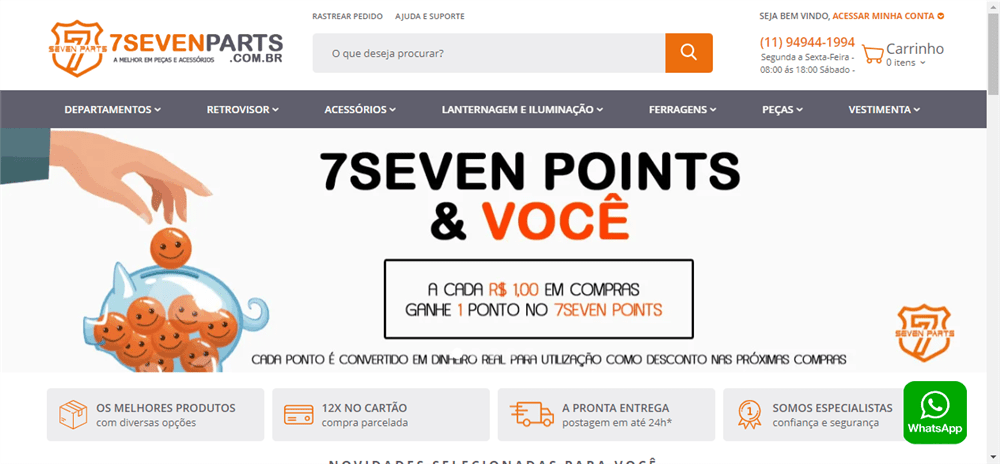 A loja 7SevenParts.com.br é confável? ✔️ Tudo sobre a Loja 7SevenParts.com.br!