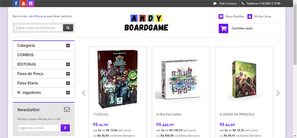A loja Andy Boardgame é confável? ✔️ Tudo sobre a Loja Andy Boardgame!