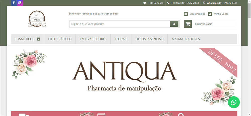 A loja Antiqua Pharmacia de Manipulação é confável? ✔️ Tudo sobre a Loja Antiqua Pharmacia de Manipulação!