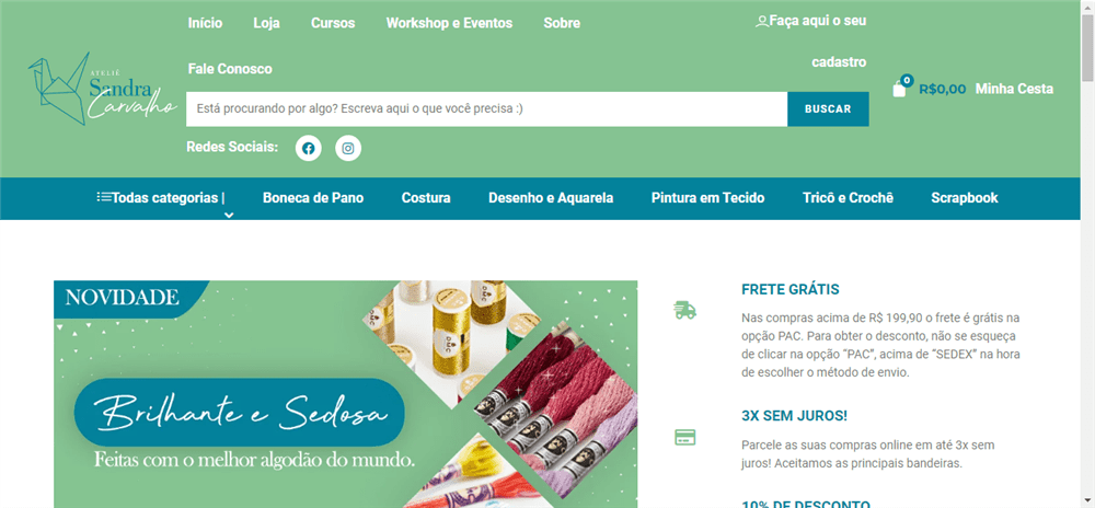 A loja Ateliê Sandra Carvalho é confável? ✔️ Tudo sobre a Loja Ateliê Sandra Carvalho!
