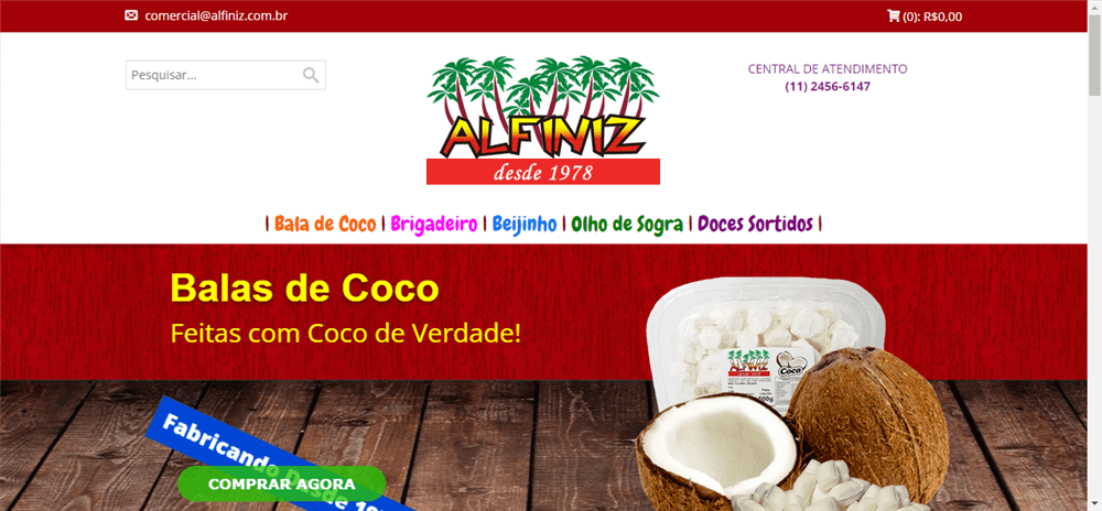 A loja Bala de Coco Alfiniz é confável? ✔️ Tudo sobre a Loja Bala de Coco Alfiniz!