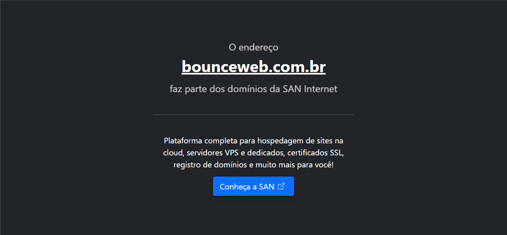 A loja Bounceweb.com.br Pertence a SAN Internet é confável? ✔️ Tudo sobre a Loja Bounceweb.com.br Pertence a SAN Internet!