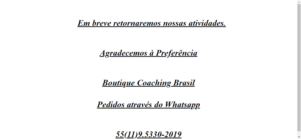 A loja Boutique Coaching Brasil é confável? ✔️ Tudo sobre a Loja Boutique Coaching Brasil!