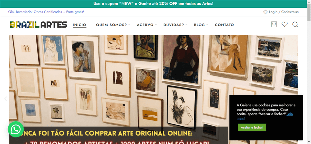 A loja Brazil Artes • Galeria Online é confável? ✔️ Tudo sobre a Loja Brazil Artes • Galeria Online!