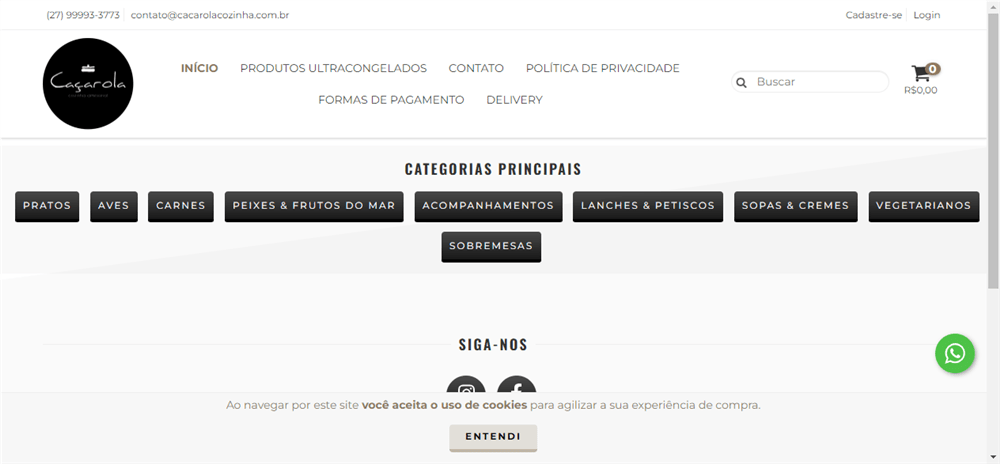 A loja Caçarola Cozinha Artesanal é confável? ✔️ Tudo sobre a Loja Caçarola Cozinha Artesanal!