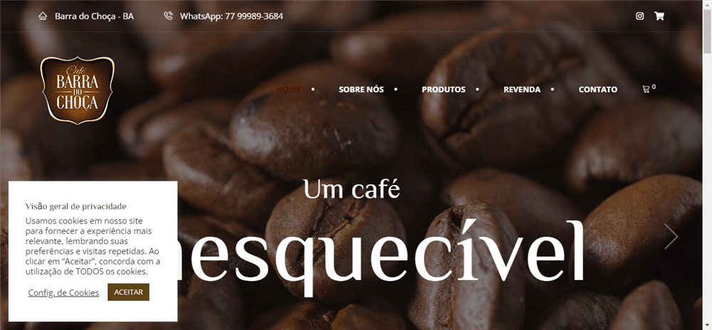 A loja Café Barra do Choça é confável? ✔️ Tudo sobre a Loja Café Barra do Choça!