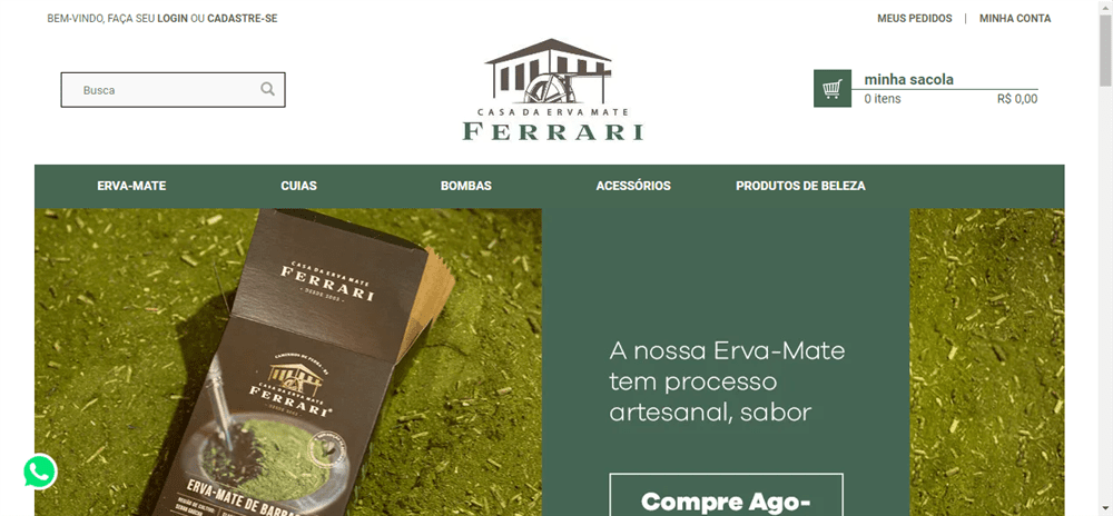 A loja Casa da Erva Mate Ferrari é confável? ✔️ Tudo sobre a Loja Casa da Erva Mate Ferrari!