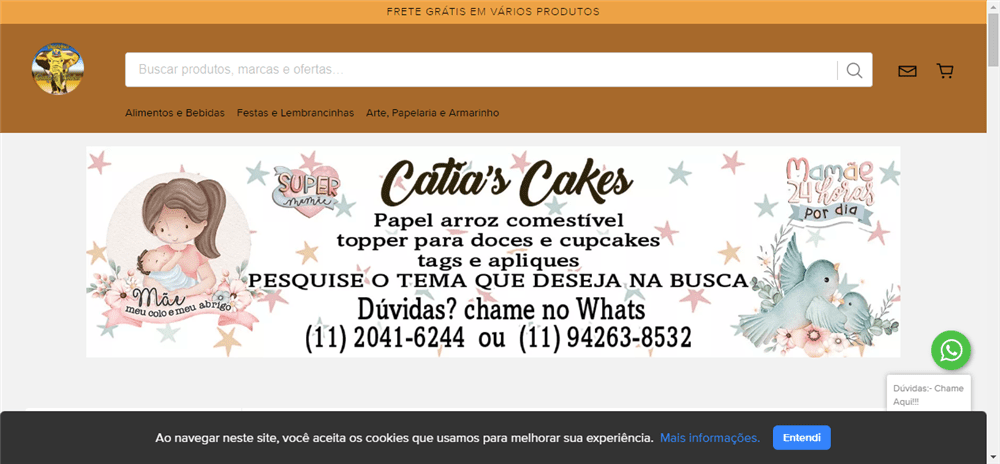 A loja Catias Cakes Papel Arroz é confável? ✔️ Tudo sobre a Loja Catias Cakes Papel Arroz!