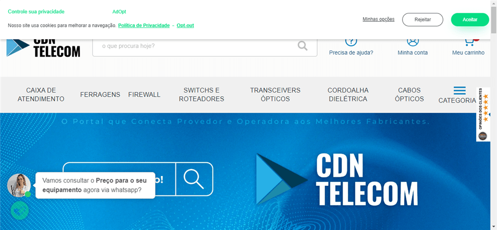 A loja CDN Telecom Conecta Operadoras e Provedores Fabricantes é confável? ✔️ Tudo sobre a Loja CDN Telecom Conecta Operadoras e Provedores Fabricantes!