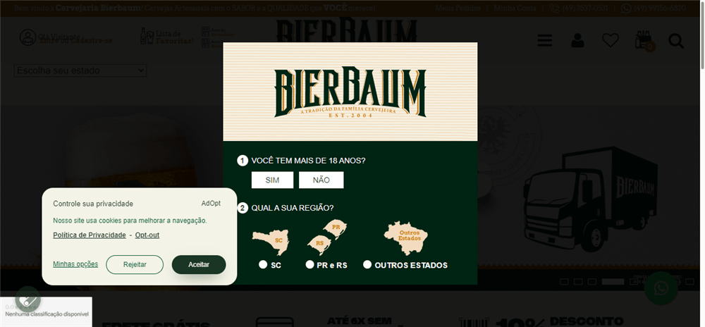A loja Cervejaria Bierbaum é confável? ✔️ Tudo sobre a Loja Cervejaria Bierbaum!