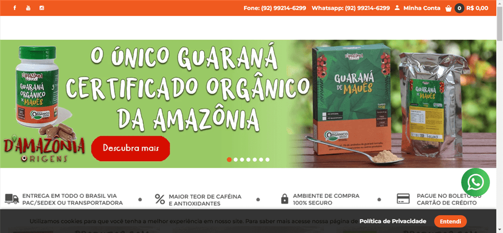 A loja D'Amazônia Origens é confável? ✔️ Tudo sobre a Loja D'Amazônia Origens!