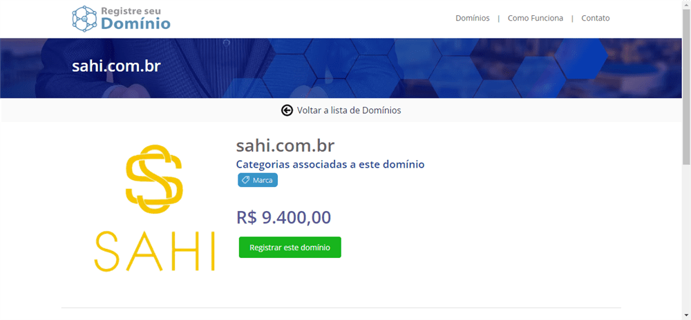 A loja Dominio: <!-- -->sahi.com.br é confável? ✔️ Tudo sobre a Loja Dominio: <!-- -->sahi.com.br!