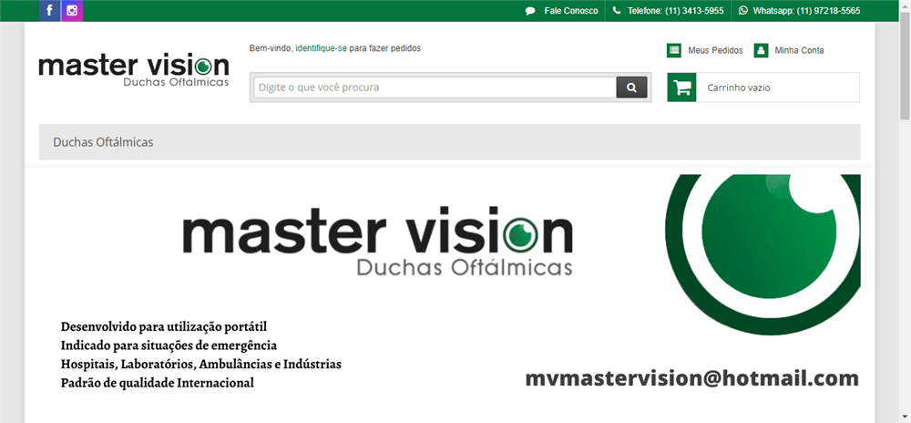 A loja Duchas Oftálmicas MV Master Vision é confável? ✔️ Tudo sobre a Loja Duchas Oftálmicas MV Master Vision!