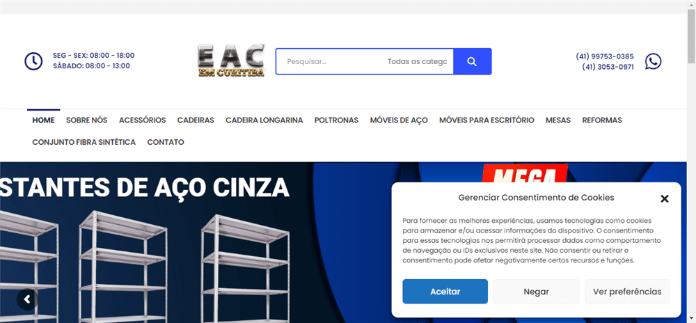 A loja EAC Estantes de Aço em Curitiba é confável? ✔️ Tudo sobre a Loja EAC Estantes de Aço em Curitiba!