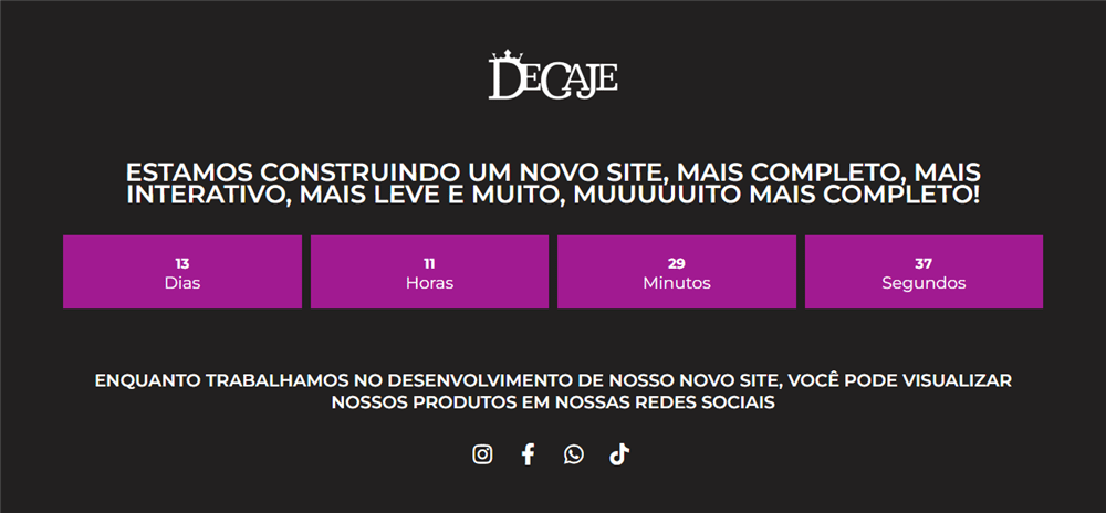 A loja Em Manutenção – DeCaJe é confável? ✔️ Tudo sobre a Loja Em Manutenção – DeCaJe!