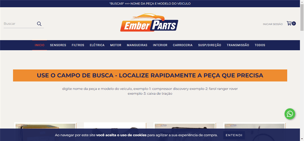 A loja Emberparts Comércio e Distribuição de Autopeças Land Rover é confável? ✔️ Tudo sobre a Loja Emberparts Comércio e Distribuição de Autopeças Land Rover!