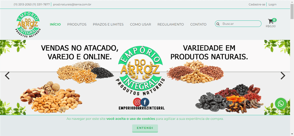 A loja Empório do Arroz Integral é confável? ✔️ Tudo sobre a Loja Empório do Arroz Integral!