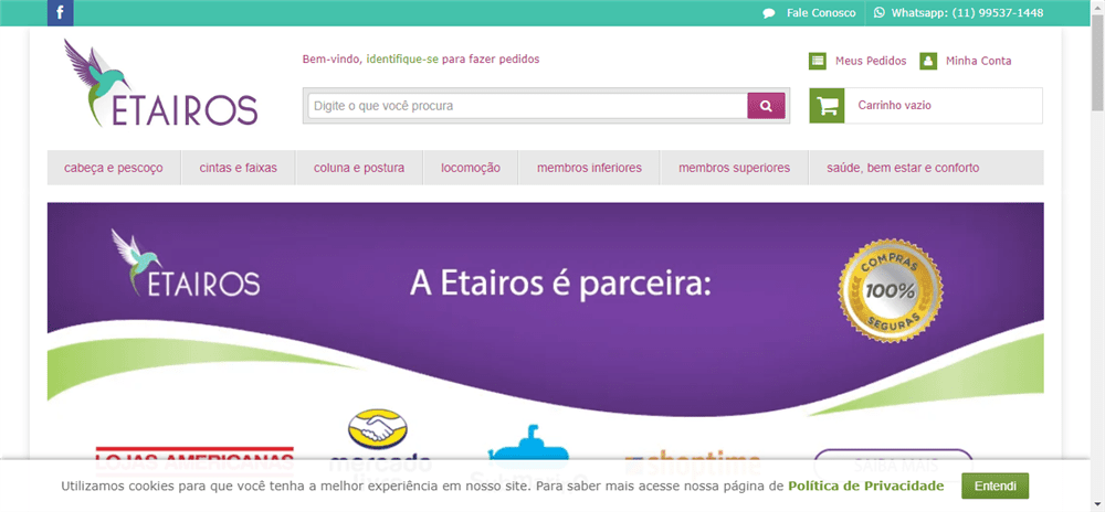 A loja Etairos Materiais Ortopédicos é confável? ✔️ Tudo sobre a Loja Etairos Materiais Ortopédicos!