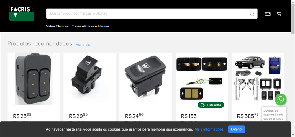 A loja FACRIS Acessórios Automotivos é confável? ✔️ Tudo sobre a Loja FACRIS Acessórios Automotivos!