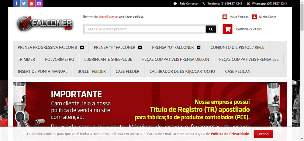 A loja Falconer Ind é confável? ✔️ Tudo sobre a Loja Falconer Ind!