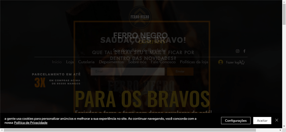 A loja FERRO NEGRO Company é confável? ✔️ Tudo sobre a Loja FERRO NEGRO Company!