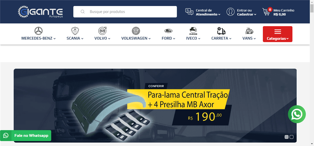 A loja Gigante Auto Peça Sua Loja Linha Pesada na Internet ! é confável? ✔️ Tudo sobre a Loja Gigante Auto Peça Sua Loja Linha Pesada na Internet !!