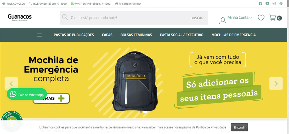 A loja Guanacos Pastas e Acessórios é confável? ✔️ Tudo sobre a Loja Guanacos Pastas e Acessórios!