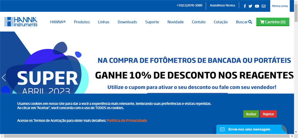 A loja Hanna Instruments Brasil é confável? ✔️ Tudo sobre a Loja Hanna Instruments Brasil!