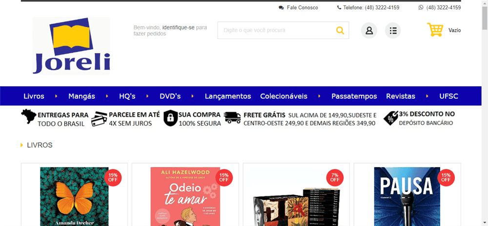 A loja Joreli Livraria e Revistaria é confável? ✔️ Tudo sobre a Loja Joreli Livraria e Revistaria!