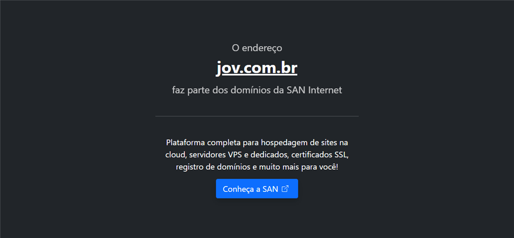 A loja Jov.com.br Pertence a SAN Internet é confável? ✔️ Tudo sobre a Loja Jov.com.br Pertence a SAN Internet!