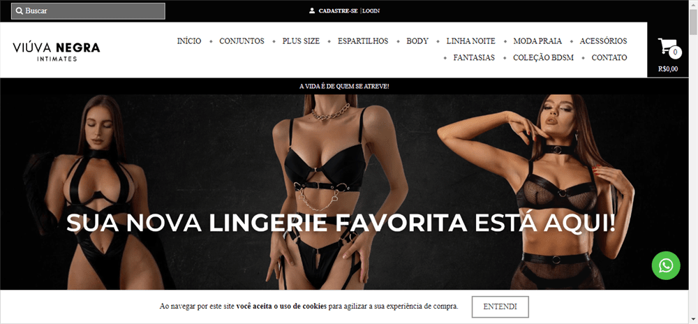 A loja Lingerie de Luxo Importada Viúva Negra Intimates é confável? ✔️ Tudo sobre a Loja Lingerie de Luxo Importada Viúva Negra Intimates!