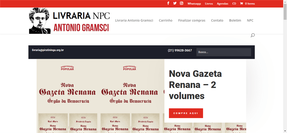 A loja Livraria do NPC 'Antonio Gramsci' é confável? ✔️ Tudo sobre a Loja Livraria do NPC 'Antonio Gramsci'!