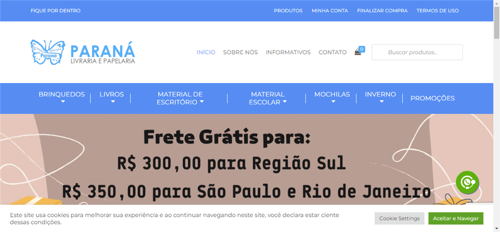 A loja Livraria e Papelaria Paraná é confável? ✔️ Tudo sobre a Loja Livraria e Papelaria Paraná!