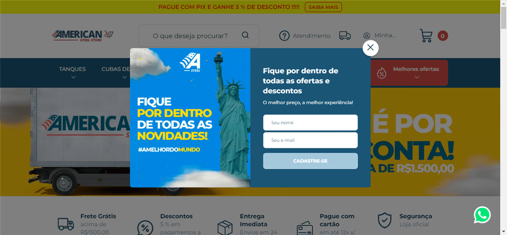 A loja Loja American Steel é confável? ✔️ Tudo sobre a Loja Loja American Steel!