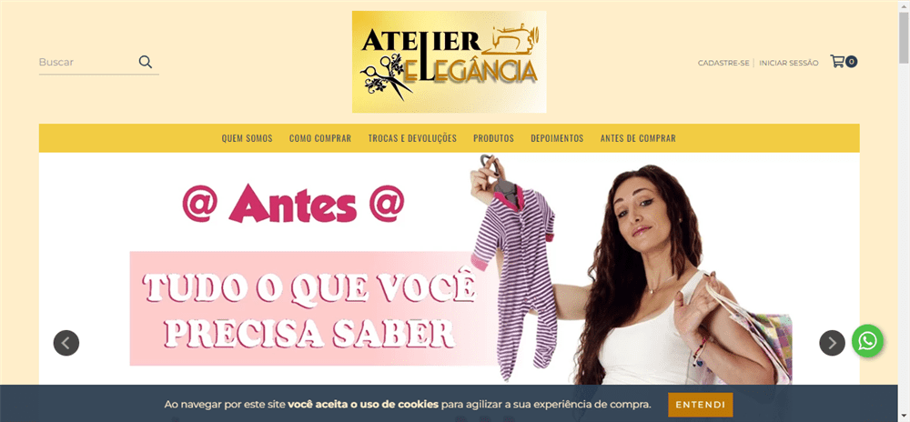 A loja Loja Online de Atelier Elegância é confável? ✔️ Tudo sobre a Loja Loja Online de Atelier Elegância!