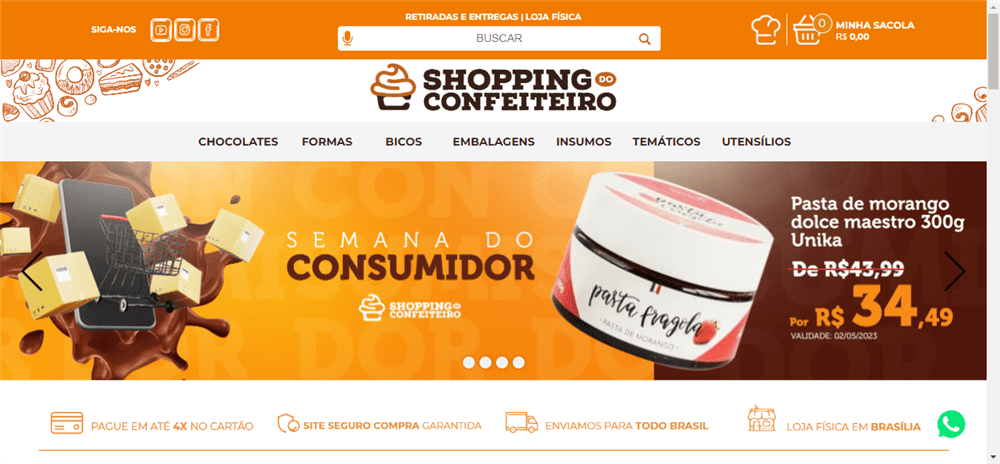 A loja Loja Online de Confeitaria com Artigos e Produtos para Confeiteiro é confável? ✔️ Tudo sobre a Loja Loja Online de Confeitaria com Artigos e Produtos para Confeiteiro!