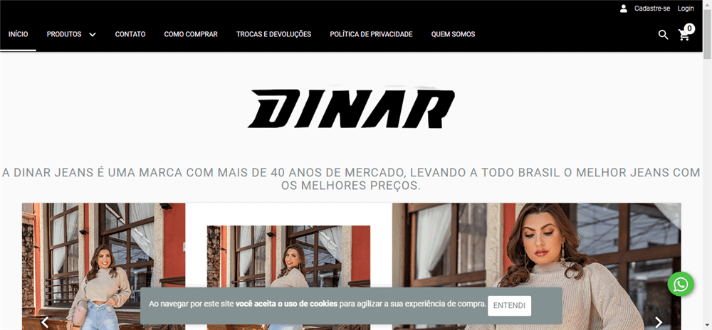 A loja Loja Online de Dinar Jeans é confável? ✔️ Tudo sobre a Loja Loja Online de Dinar Jeans!