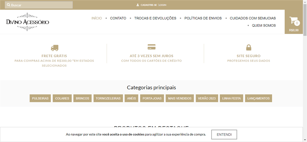A loja Loja Online de Divino Acessório é confável? ✔️ Tudo sobre a Loja Loja Online de Divino Acessório!