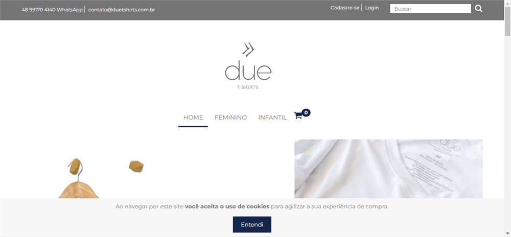 A loja Loja Online de DUE T-SHIRTS é confável? ✔️ Tudo sobre a Loja Loja Online de DUE T-SHIRTS!