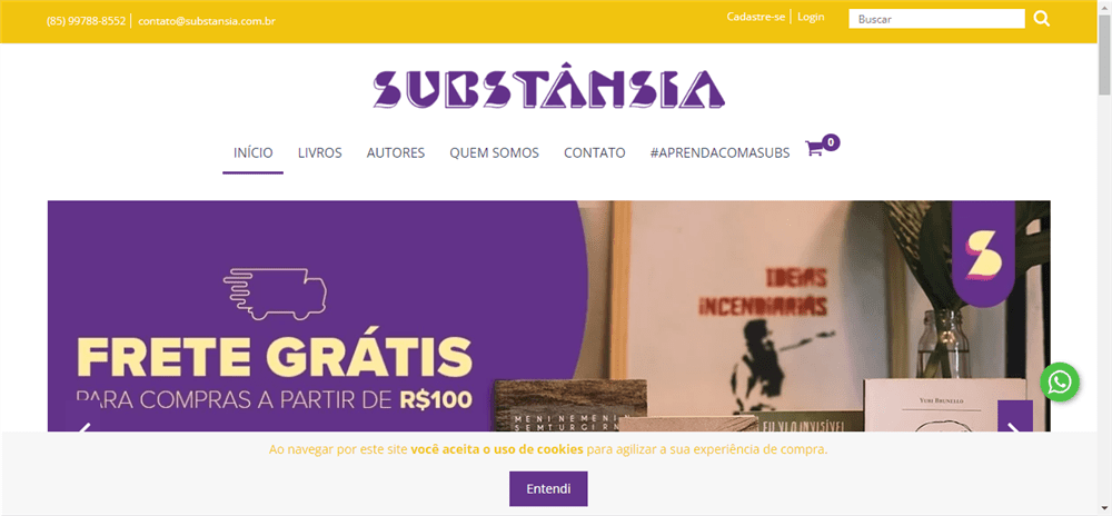 A loja Loja Online de Editora Substânsia é confável? ✔️ Tudo sobre a Loja Loja Online de Editora Substânsia!