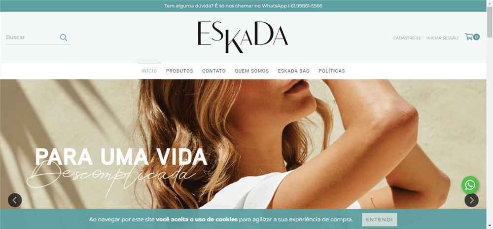 A loja Loja Online de ESKADA é confável? ✔️ Tudo sobre a Loja Loja Online de ESKADA!