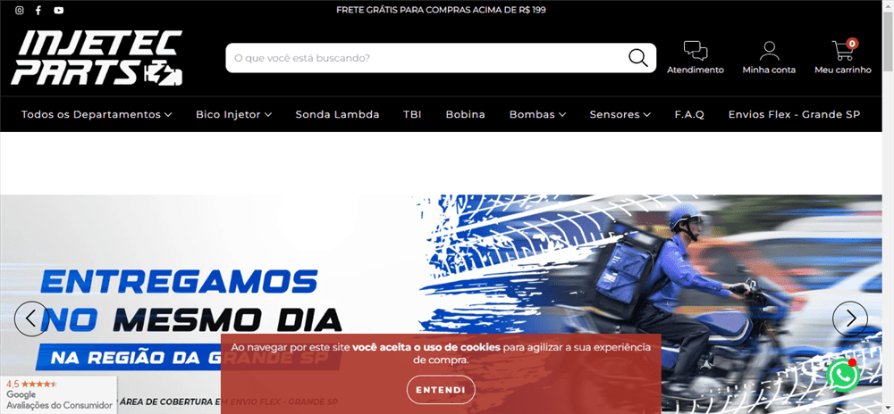 A loja Loja Online de Injetec Parts é confável? ✔️ Tudo sobre a Loja Loja Online de Injetec Parts!