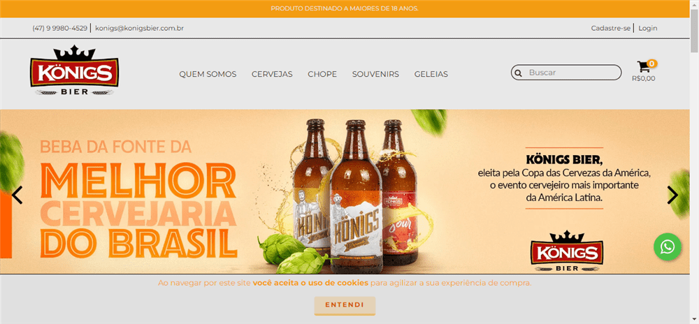 A loja Loja Online de Königs Bier é confável? ✔️ Tudo sobre a Loja Loja Online de Königs Bier!