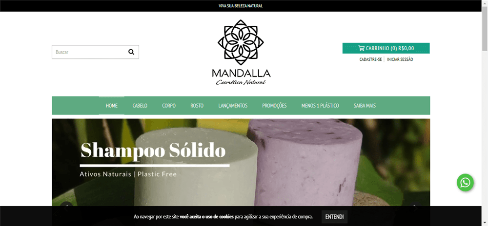 A loja Loja Online de Mandalla Cosmética Natural é confável? ✔️ Tudo sobre a Loja Loja Online de Mandalla Cosmética Natural!