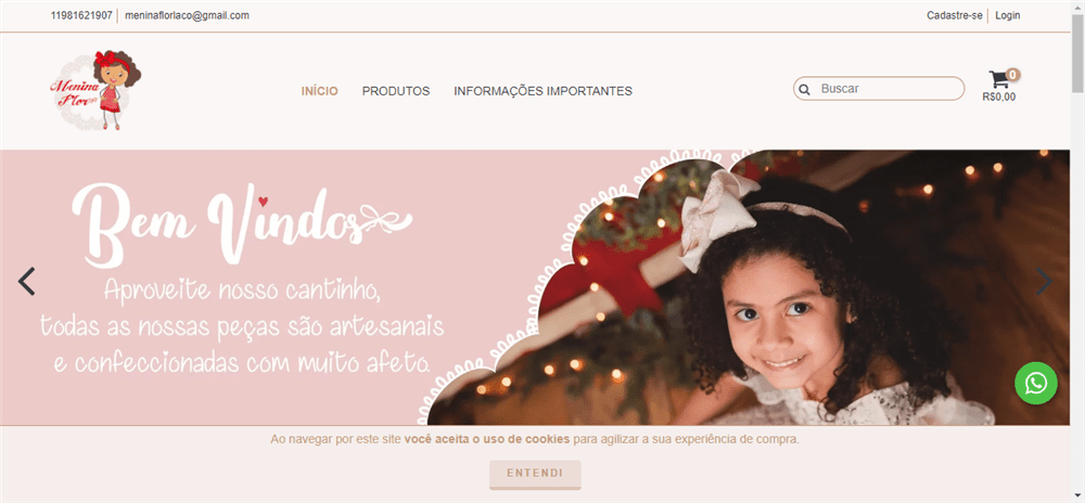 A loja Loja Online de Menina Flor Acessórios é confável? ✔️ Tudo sobre a Loja Loja Online de Menina Flor Acessórios!