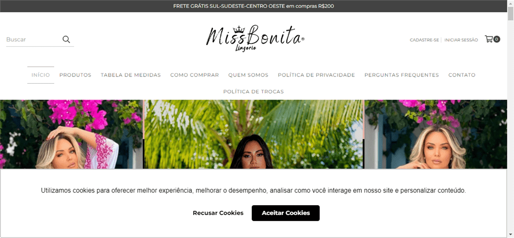 A loja Loja Online de Miss Bonita Lingerie é confável? ✔️ Tudo sobre a Loja Loja Online de Miss Bonita Lingerie!