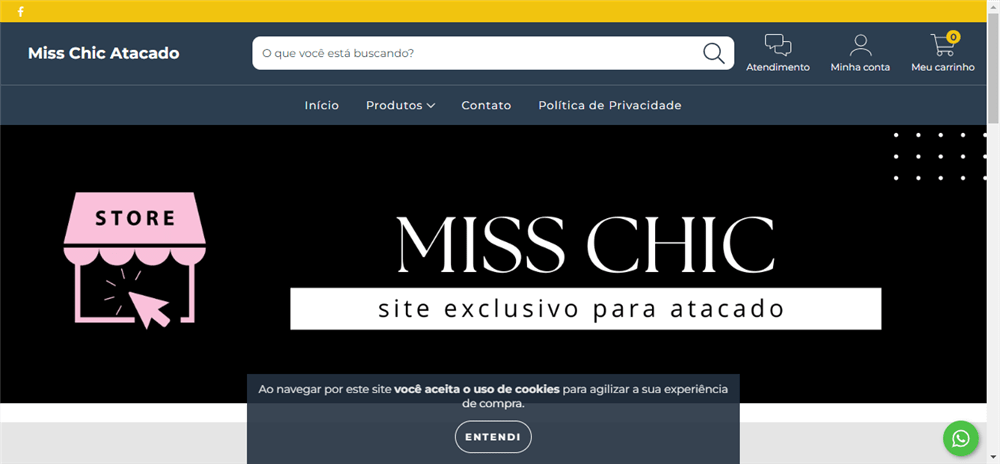 A loja Loja Online de Miss Chic Atacado é confável? ✔️ Tudo sobre a Loja Loja Online de Miss Chic Atacado!