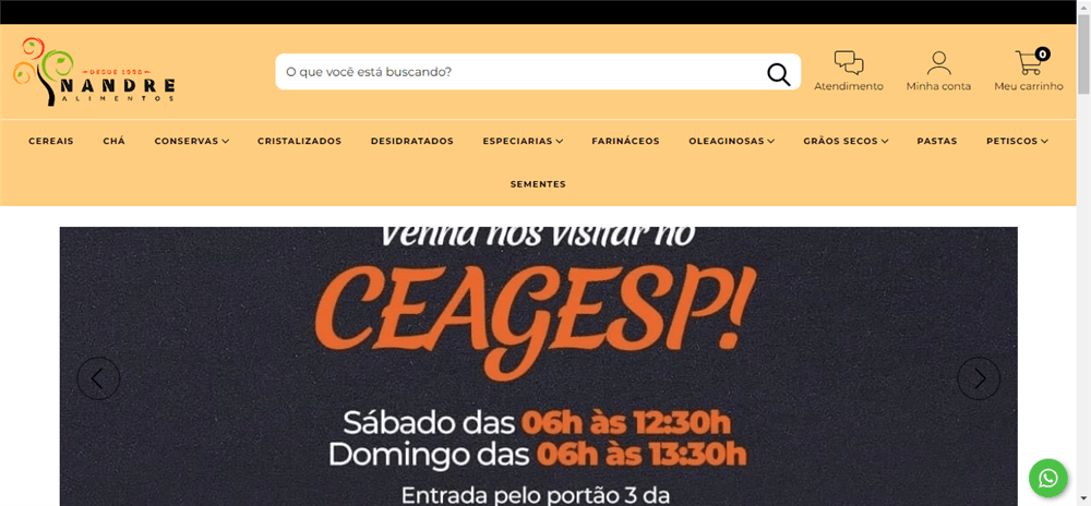 A loja Loja Online de Nandre Alimentos é confável? ✔️ Tudo sobre a Loja Loja Online de Nandre Alimentos!