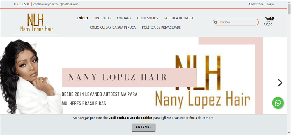 A loja Loja Online de Nany Lopes Hair é confável? ✔️ Tudo sobre a Loja Loja Online de Nany Lopes Hair!