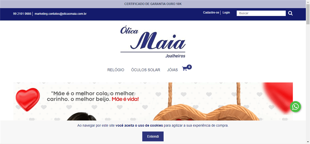 A loja Loja Online de Ótica Maia é confável? ✔️ Tudo sobre a Loja Loja Online de Ótica Maia!